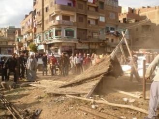 بالصورحملة  إزالة إشغالات واسعة بمركزومدينة قليوب