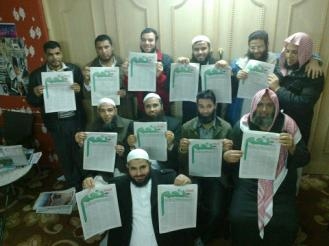 النور يواصل توزيع مطويات ” لماذا نعم ” بالمنيا