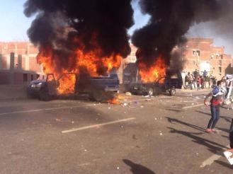 سقوط قتيل ومصاب بحالة حرجة خلال اشتباكات بتظاهرات الاخوان بالمنيا