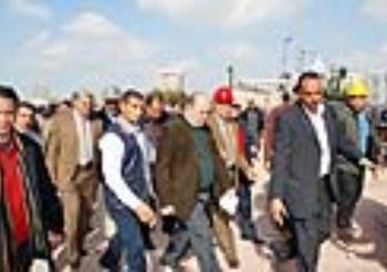 وزيرالثقافة يوجه رسالة للعالم أثناء تفقد مسرح المنصورة القومي