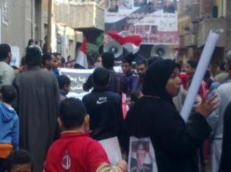 شباب كفر طبلوهابالمنوفية فى مسيرو حاشدة بعنوان “نعم للدستور “