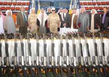 إستجابة لمبادرة الفريق أول   السيسى قبائل رفح تسلم [521] قطعة سلاح .