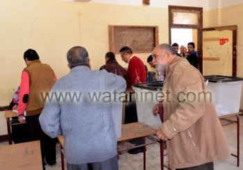 اقبال متوسط في بدايه اليوم الثاني  للتصويت  في المنيا