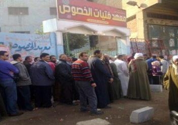 إقبال شديد علي التصويت علي الدستور بمدينة الخصوص بالقليوبية
