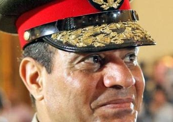 جلسة صلح بين أهالي قرية بالمنيا بسبب تمزيق صورة للسيسي ..