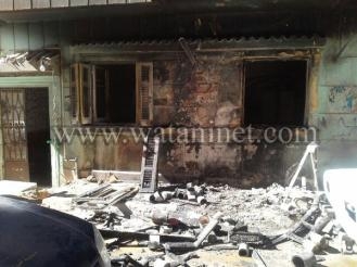 قيام مجموعة من عناصر الأخوان بحرق منزل عضو بالجبهة الشعبية
