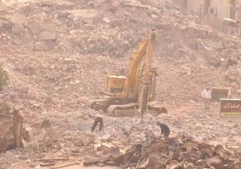 شهر لرفع أنقاض  محكمة بني سويف التي حرقها الإخوان