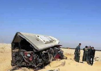 مصرع 25 شخص و إصابة 21 آخرين فى حادث تصادم اتوبيس