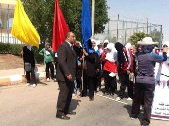 طلاب جامعة جنوب الوادى يشاركن فى الماراثون الرياضى