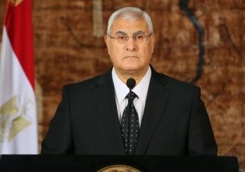 رسالة من الرئيس عدلي منصور إلى نظيره التشادي