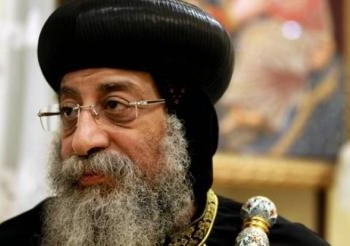 وصول قداسة البابا تواضروس الثانى إلى دير الانبا ابرام بالفيوم