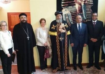 السفير المصرى بفنلندا يقيم حفل استقبال للبابا تواضروس