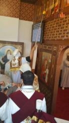 بالصور  البابا يصلى القداس بعد تدشين كنيسة االانبا كارس