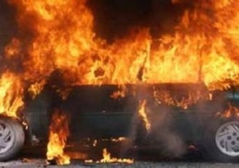مجهولون يحرقون سيارة وكيل نيابة أمام منزله بالمحلة الكبرى