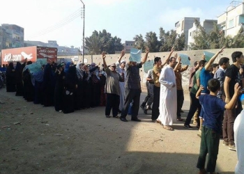 أهالى الدقهلية يفرقون مسيرتين لأعضاء الإرهابية