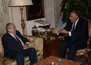 شكري يلتقي بوزير خارجية المغرب للتحضير لعقد لجنة عليا بين البلدين