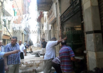أيقاف أعمال بمنزل بحي الجمرك أصحابه يقومون بالتنقيب علي أثار 