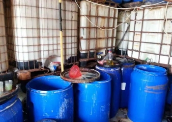 إدارة تموين الضواحى تضبط 2 طن منظفات مغشوشة بمصنع بمنطقة حرفيين زرزارة 
