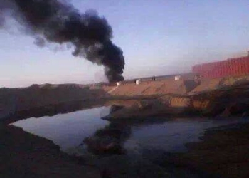 السيطره علي ارتفاع مفاجئ لشعلة بحقل بترولي بالفيوم 