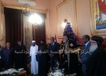 البابا تواضروس يستقبل وفد الدبلوماسية الشعبية بإثيوبيا  ورئيس البرلمان الإثيوبى :ما نسعى إليه أن نقوم بتنمية تخرجنا من الفقر 