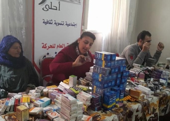 قافلة طبية لأهالي عزبة أبو سنة من مصر أحلى