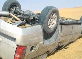  مصرع وإصابة 4 أشخاص في انقلاب سيارة في الصحراوي الغربي بالمنيا
