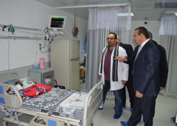 فصل توأم ملتصق فى الصدر والبطن بالدقهلية