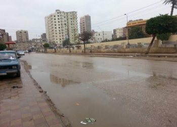 أمطار غزيرة تغرق شوارع الفيوم