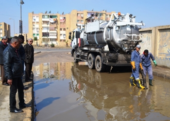 شوارع السويس تغرق بمياه الأمطار