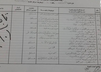 كشوف المرشحين لمجلس النواب فى دائرة إمبابة