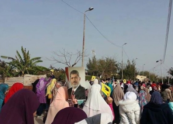 انطلاق مسيرة بصور المعزول وشعارات رابعة بالبحيرة