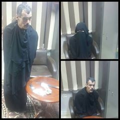 ضبط مسجل خطر متخفى بملابس حريمى “نقاب”