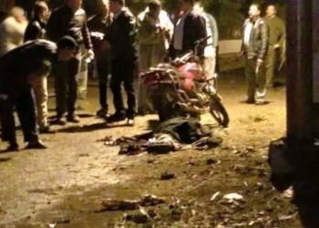 قنبلة تنفجر فى إرهابي بالمنوفية