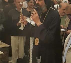 الأنبا أنجيلوس يصلى بالذكرى الأربعين لنياحة القمص ميخائيل إبراهيم