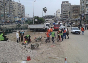 حملة ” جيل يبنى وطن ” بالبحيرة ترصف طرق كفر الدوار