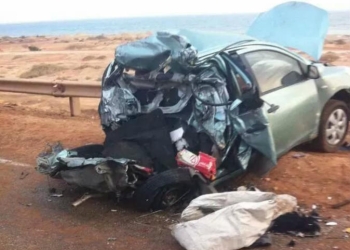 مصرع شخص واصابة 3 فى حادث تصادم بالفيوم