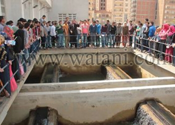 صور .. زيارة طلابية للتعرف على مراحل التنقية لمياه الشرقية