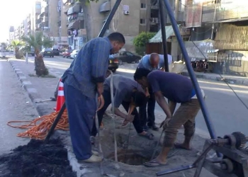  متابعة أعمال تطهير الصرف  ببورسعيد 