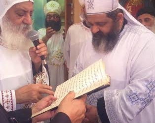 أسقف شبين القناطر يدشن مذبح بإسم البابا كيرلس السادس 