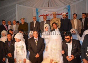 بالصور ..حفل زفاف جماعي للايتام بحضور محافظ كفرالشيخ