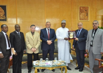 سفير نيجيريا يزور جامعة كفر الشيخ
