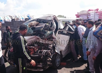بالصور.. حادث مروع بزراعي البحيرة