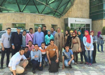 طلاب جامعة بورسعيد  يزورون  مستشفى ٥٧٣٥٧ 