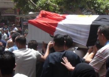 المنوفية تودع شهيد اسعاف سيناء