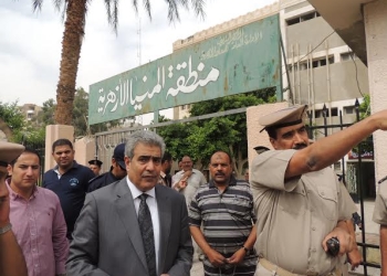 مدير أمن المنيا يتفقد مراكز تأمين أسئلة الثانوية العامة 