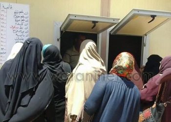 بدء العمل بمنفذ توزيع السلع الغذائية التابع للقوات المسلحة ببورفؤاد 