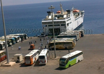 بالصور وصول 5422 حاج لميناء نويبع