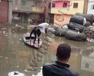  “المراكب” وسيلة جديدة للتنقل بشوارع “‫المحمودية وادكو” بالبحيرة