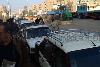 سائقو التاكسي يضربون عن العمل في ميت غمر