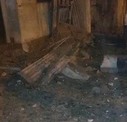 لحظة إنفجار قنبلة بجوار مكتب بريد ههيا